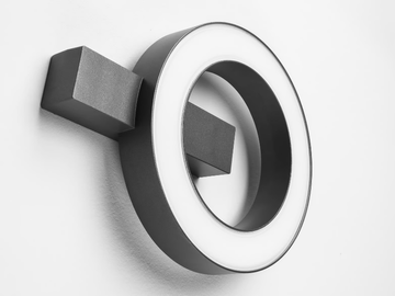 MASK+ ROUND - LED die cast aluminium wall lamp by PERFORMANCE iN LIGHTING - view 2
